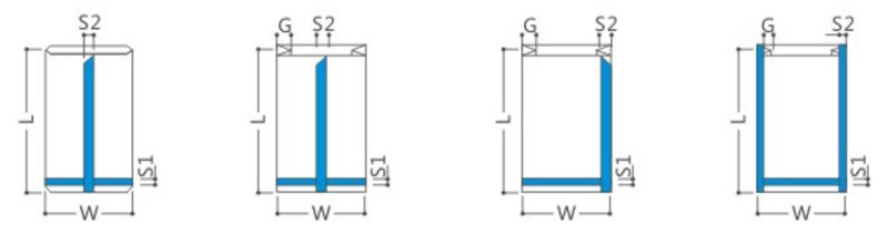 Máquina para fabricar bolsas de sellado intermedio / de cuatro lados / sellado de bordes